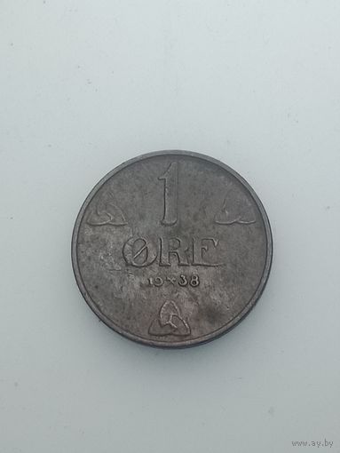 Норвегия 1 эре 1938 года .