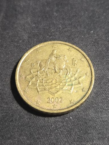 Италия 50 евроцентов 2002