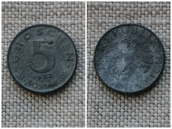 Австрия  5 грошей 1953
