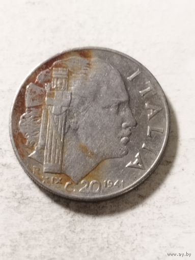 Италия 20 сентизим 1941