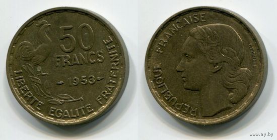 Франция. 50 франков (1953, XF)