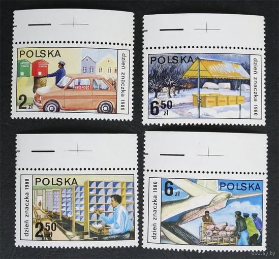 Польша 1980 г. День печати, полная серия из 4 марок. Чистая #0136-Ч1P11