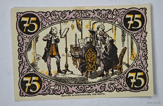 75  пфеннигов  Германия нотгельд