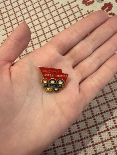 Районные соревнования ПОБЕДИТЕЛЬ ЗНАЧОК С РУБЛЯ