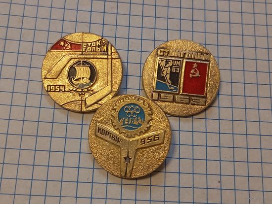 3 значка Спорт