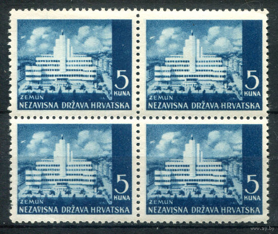 Хорватия - 1941/42г. - ландшафты, архитектура, 5 K - 1 кварт - MNH. Без МЦ!