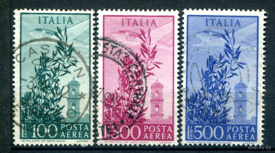 Италия - 1948г. - авиация, авиапочта - 3 марки - гашёные. #1-It-18-B-2