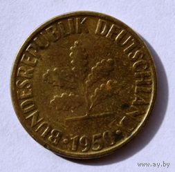 Германия (ФРГ), 10 пфеннигов 1950 (G)