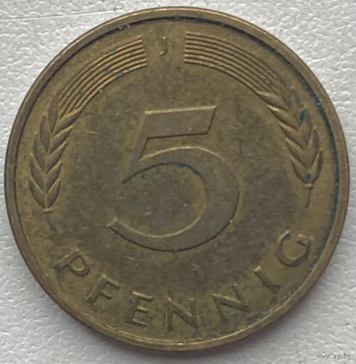 Германия 5 пфеннигов 1994 г. J