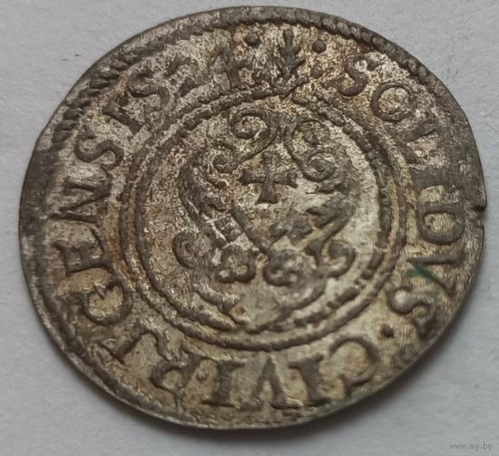 Рыжскi Кiрмаш! Солид 1624, Рига, Густав Адольф.