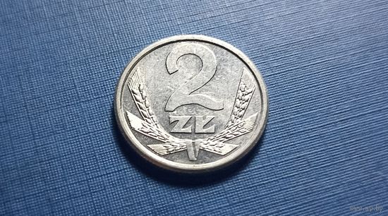 2 злотых 1989. Польша.