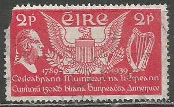 Ирландия. 150 лет конституции США. 1939г. Mi#69.