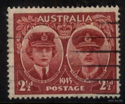 Австралия - 1945 [Mi. 173] Гашеная (AU01)
