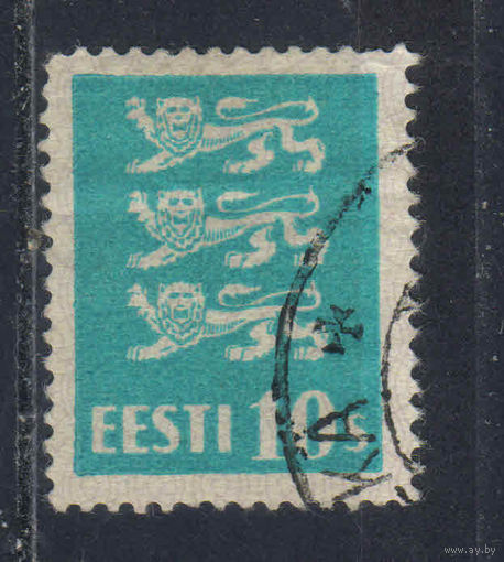 Эстония Респ 1928 Герб Стандарт #79b