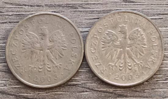 Польша. 2 гроша 2003 года.