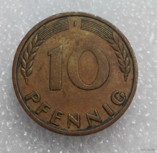 10 пфеннигов 1950 (J) Германия ФРГ #05