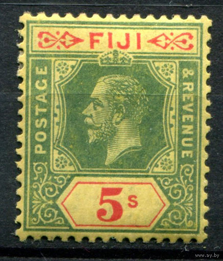 Британские колонии - Фиджи - 1912/23г. - король Георг V, 5 Sh - 1 марка - MH [Mi 67]. #4-B6-124-A-1