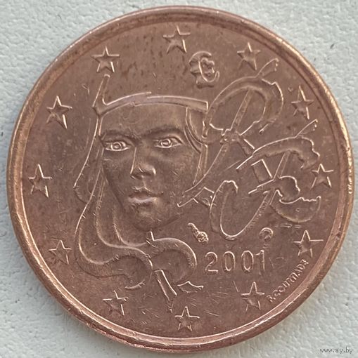 Франция 5 евроцентов 2001 г.