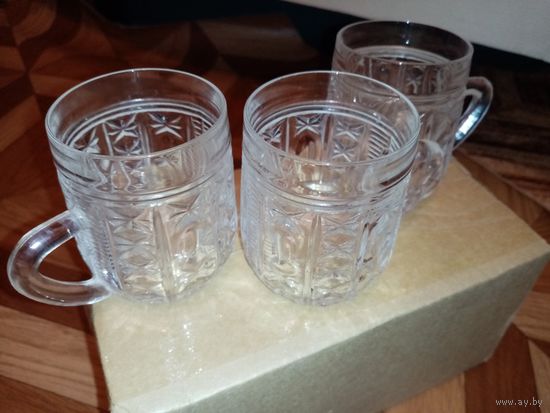 Лот мини бокалов СССР 3 шт.