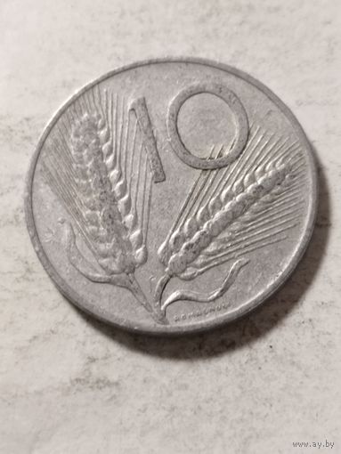 Италия 10 лир 1955