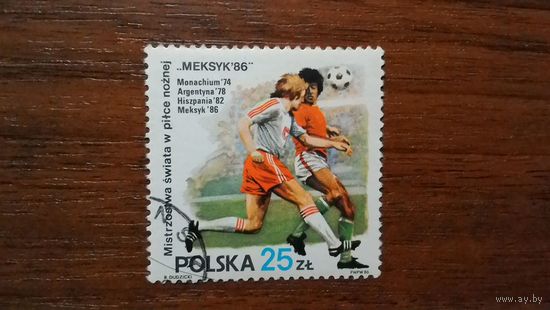 Футбол. ЧМ 1986г. Польша. Мексика спорт