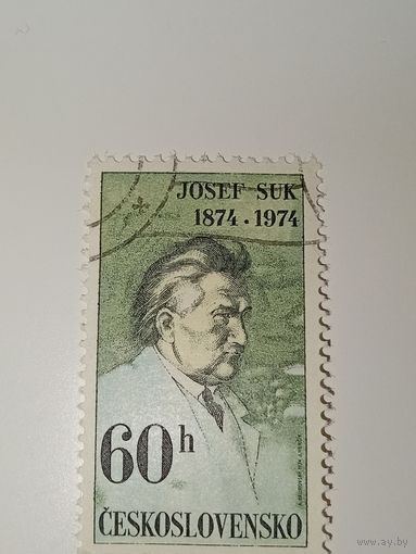 Чехословакия 1974 год Столетие со дня рождения чешского композитора и скрипача Йозефа Сука (1874–1935).