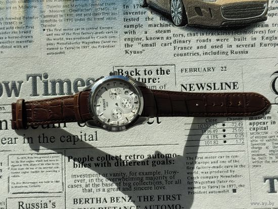 Механизм (часть механизма) с корпусом от наручных кварцевых часов Tissot.
