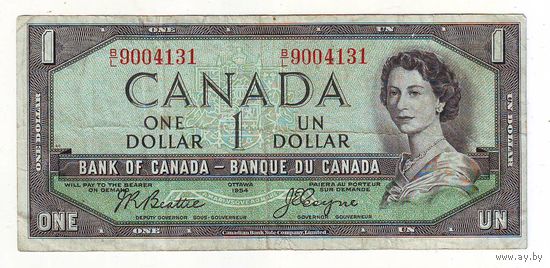 Канада. 1 доллар 1954 г.