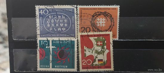 РАСПРОДАЖА ГЕРМАНИЯ 1963г. Полные серии. Гаш.