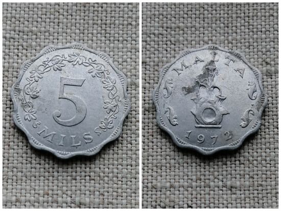 Мальта 5 милей 1972(Ab)