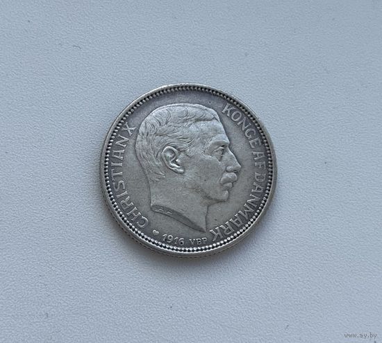 ДАНИЯ  2 кроны 1916 г.