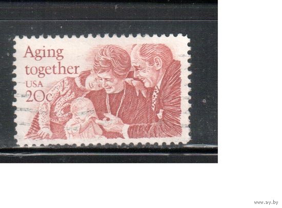 США-1982, (Мих.1591) , гаш. , Семья (одиночка),