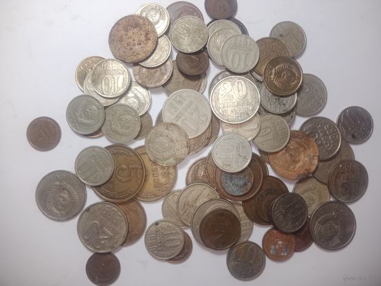 Более 74 монеты СССР .