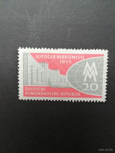 ГДР 1959 Марка "Осенняя торговая ярмарка в Лейпциге" (чистая**) Mi.712 каталог 0.50 евро