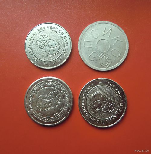 4 игровых жетона