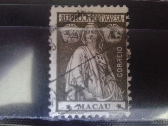 Макао, колония Португалии, 1913. Стандарт ,Церера, 1/2А