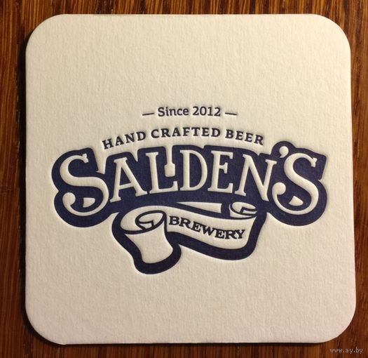 Подставка под пиво "Saldens Brewery" /Тула, Россия/ No 2