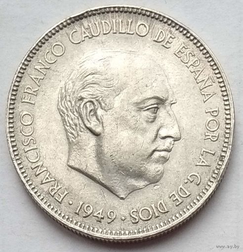 Испания 5 песет 1949 (1950) г.