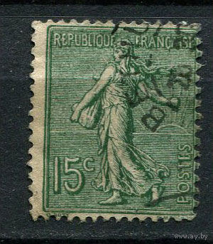 Франция - 1903 - Жница 15С - [Mi.109x] - 1 марка. Гашеная.  (Лот 97CF)