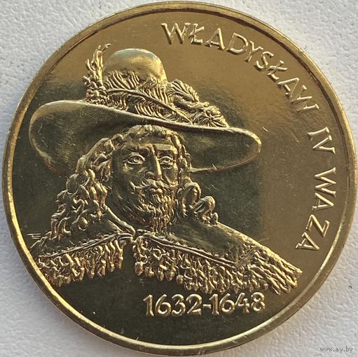 Польша 2 злотых 1999 г. Владислав IV Ваза (1632-1648)