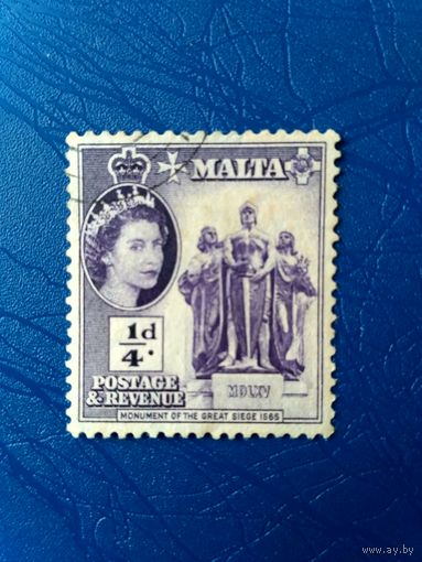 Мальта. Британская королева. Великая осада Мальты. Памятник. 1956 (6)