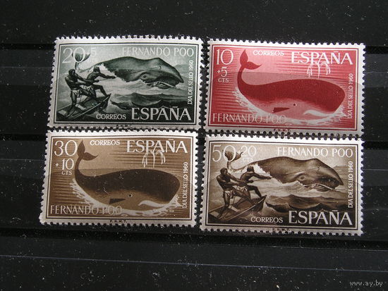 Испанское Фернандо По 1960 Ловля китов