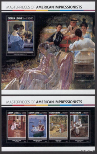 Сьерра-Леоне 2017  Живопись  ИСКУССТВО КАРТИНЫ  к/б+бл MNH