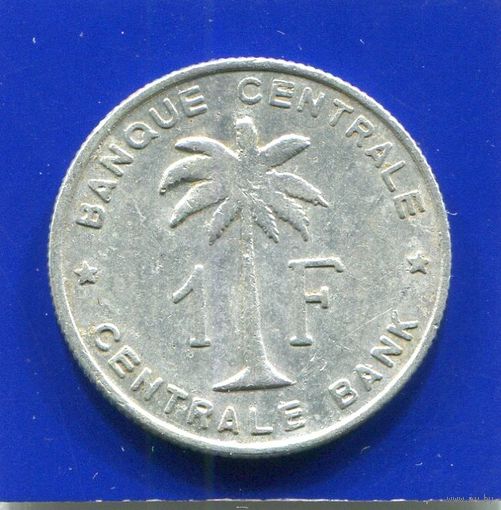 Бельгийское Конго , Руанда - Урунди , 1 франк 1957