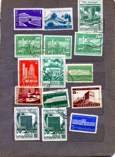 Болгария, 1957-59,  СТРОИТЕЛЬСТВО и АРХИТЕКТУРА  "СБОРКА "   15м  по 0,08р