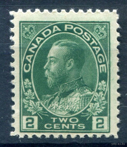Британские колонии - Канада - 1922/25г. - король Георг V, 2 с - 1 марка - MNH [Mi 106 A]. #3-WB-82-A-1