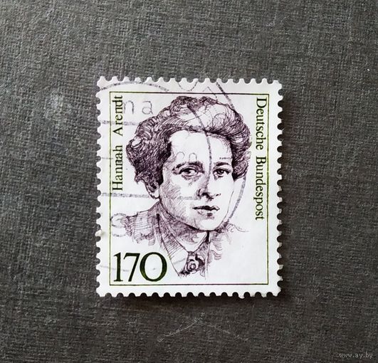 Марка Германия 1988 год Известные женщины