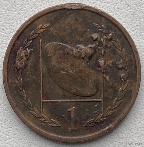 Остров Мэн 1 пенни 1999 г.