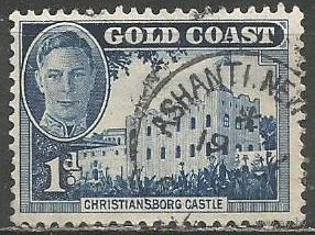 Золотой берег. Король Георг VI. Крепость Кристиансберг. 1948г. Mi#121.