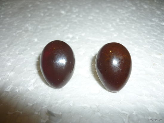 Янтарные Клипсы SBM 30-40-ые Старая Германия